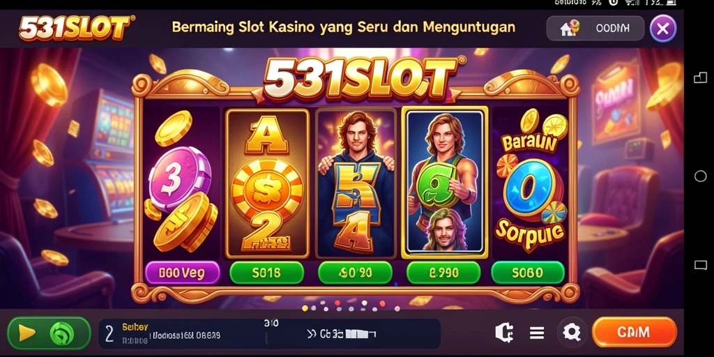 Tampilan gameplay seru di 531SLOT dengan mesin slot menarik.