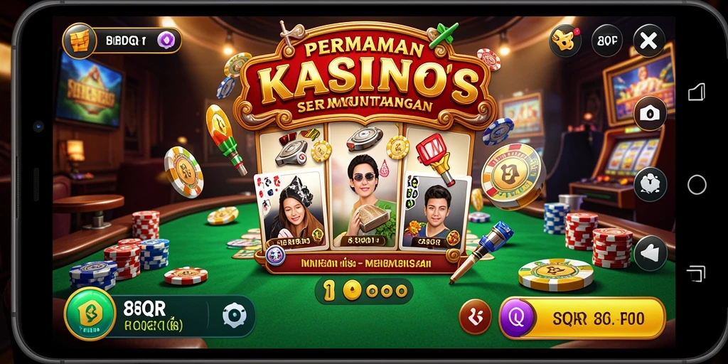 Tampilan menarik dari gameplay Kasino 8QR dengan berbagai pilihan permainan.