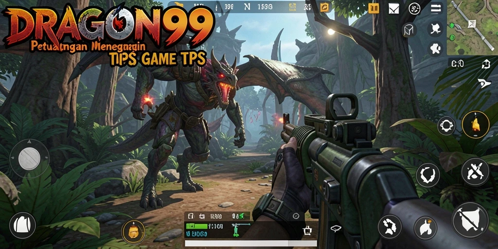 Tampilan gameplay menegangkan dalam DRAGON99 saat bertempur melawan musuh.