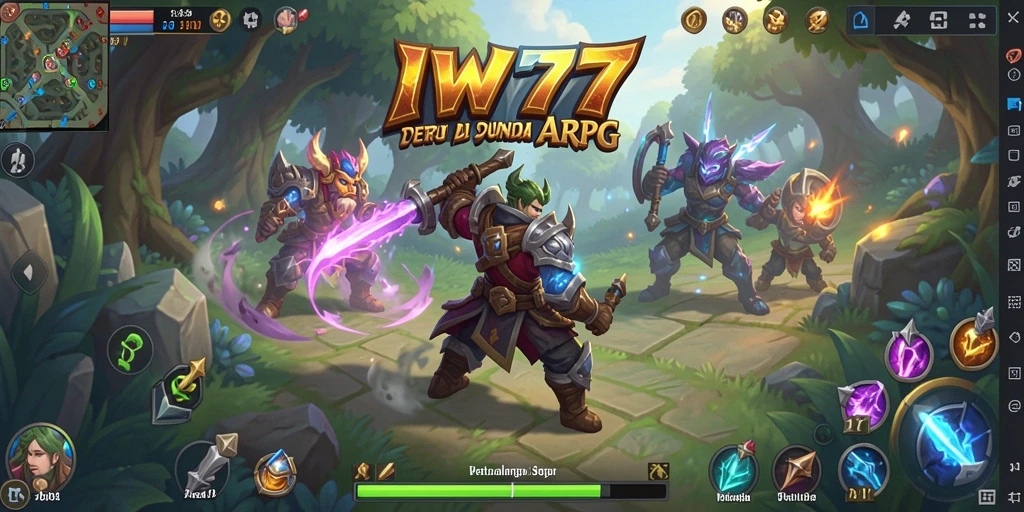 Gameplay IW777 yang menegangkan dalam dunia ARPG yang luas.