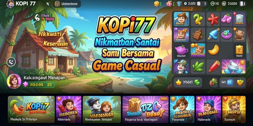 Screenshot KOPI77 menampilkan keseruan gameplay Casual yang menghibur.