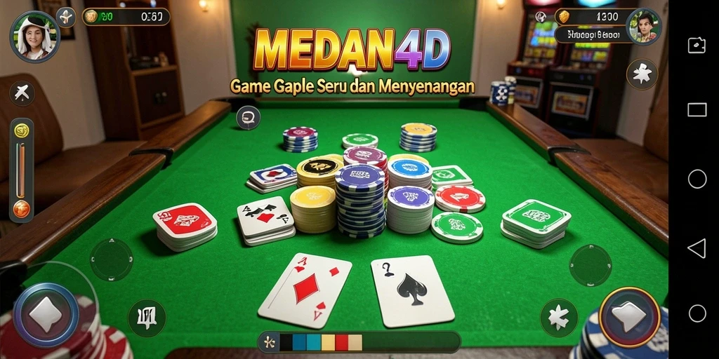 Gameplay seru Gaple di MEDAN4D dengan teman-teman.
