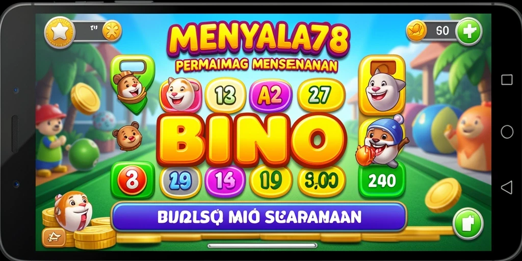 Tampilan gameplay seru di MENYALA78 saat bermain Bingo.