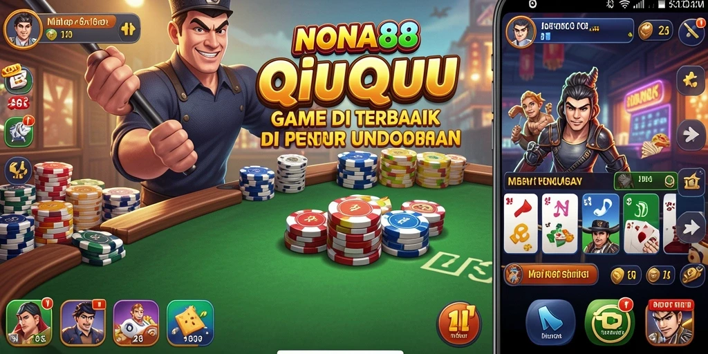 Screenshot NONA88 menampilkan momen seru permainan QiuQiu.