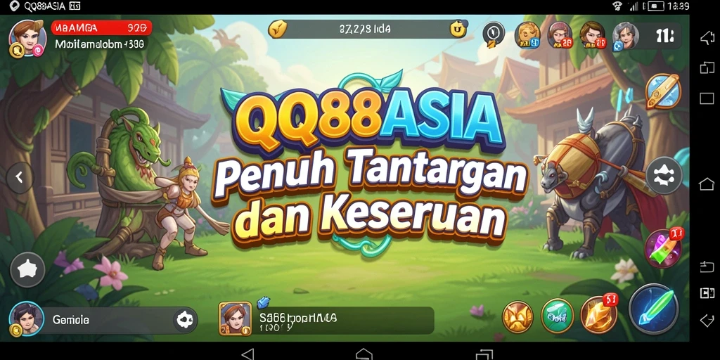 Screenshot menunjukkan gameplay santai di QQ88ASIA.