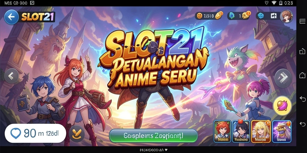 Tampilan slot gameplay SLOT21 dengan karakter Anime yang menarik.