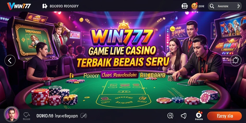 Screenshot gameplay Live Casino yang menarik dan interaktif.